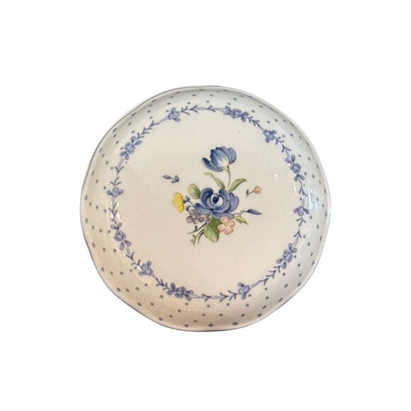 vintage Nikko Floral Ceramic Dish With Lid Microwave Safe Blue Floral Pattern Ja - Picture 4 of 9